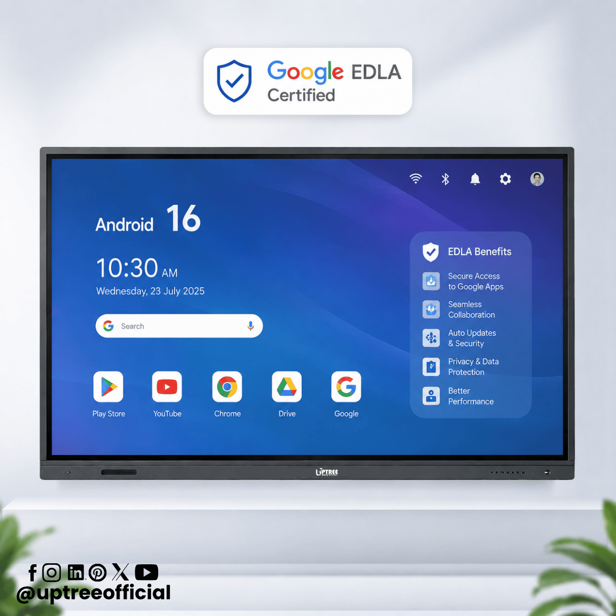Best EDLA Features in Android 16 Interactive Flat Panel