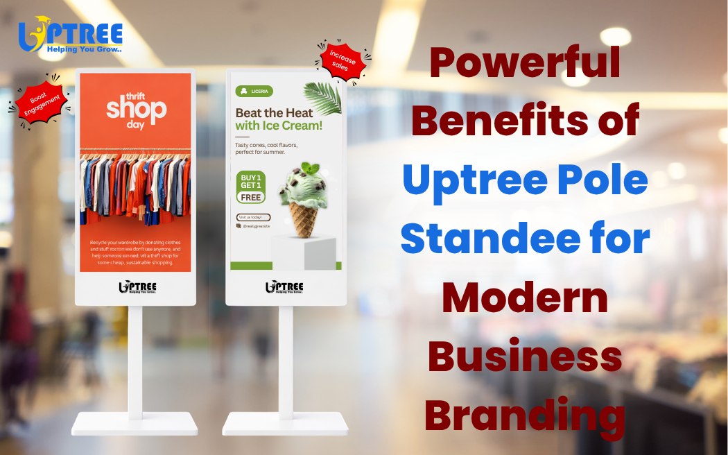 Powerful Digital Branding with Uptree Pole Standee