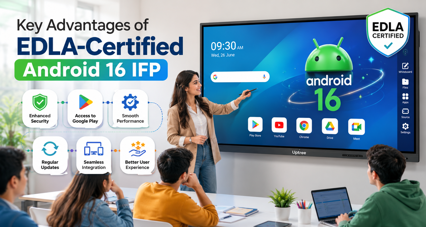 Key Advantages of EDLA-Certified Android 16 IFP