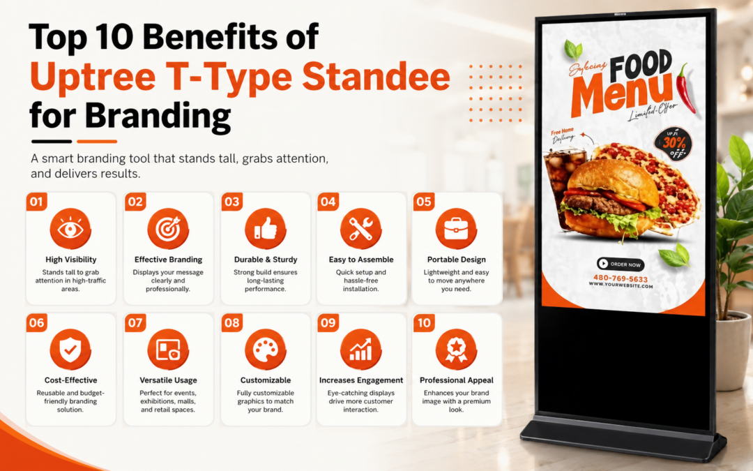 Top 10 Benefits of Uptree T-Type Standee for Branding