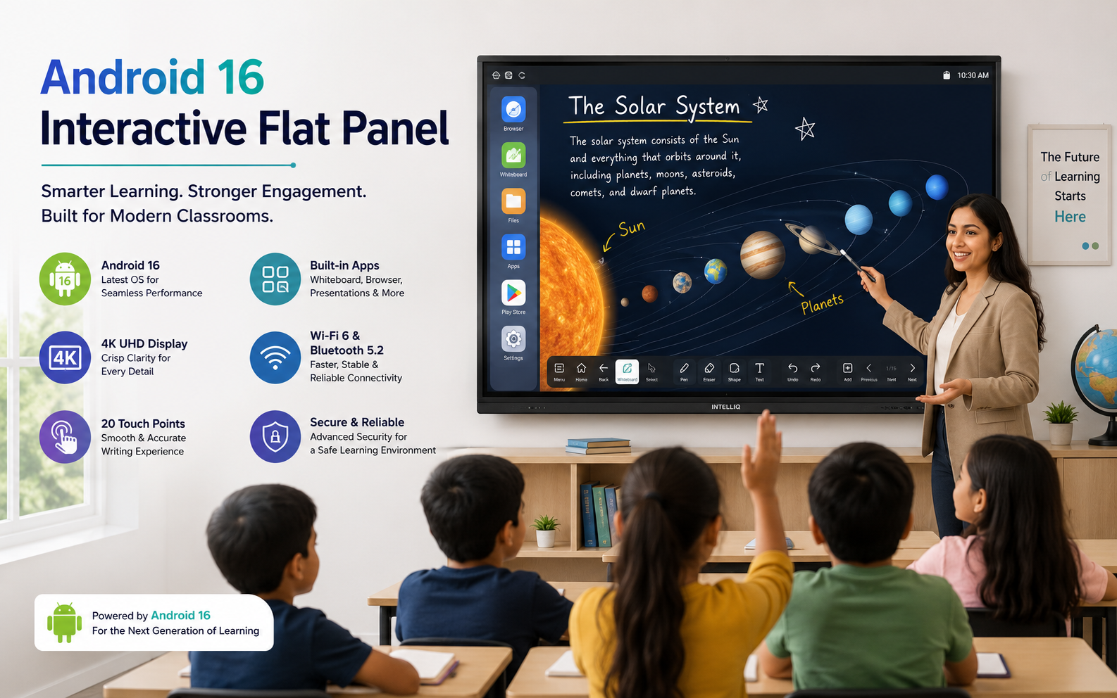Android 16 Interactive Flat Panel for Modern Classrooms