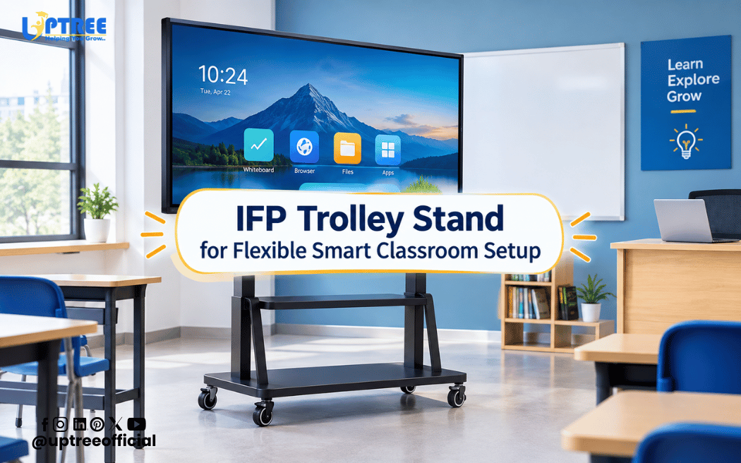 IFP Trolley Stand for Flexible Smart Classroom Setup