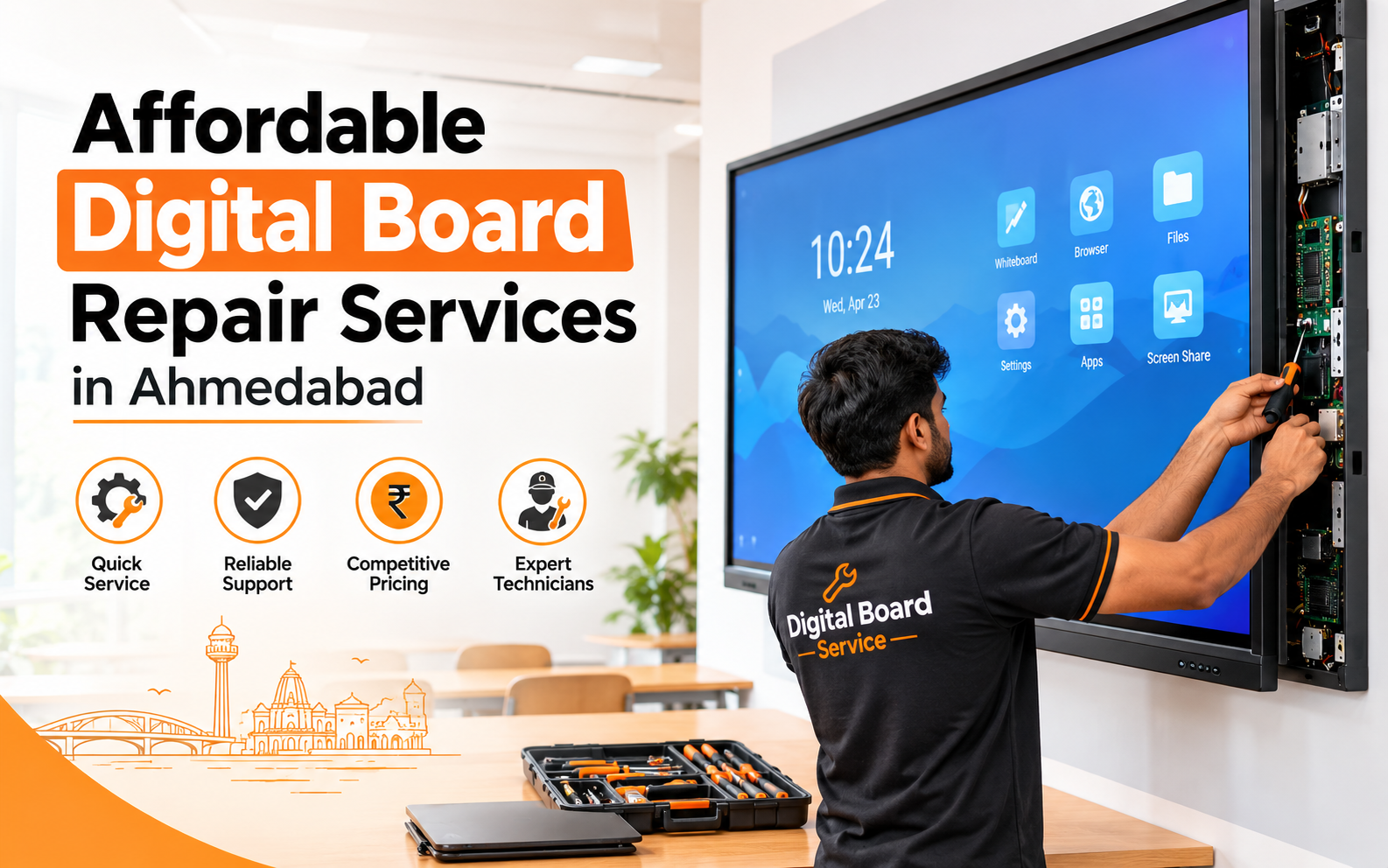 Affordable Digital Board Repair Services in Ahmedabad